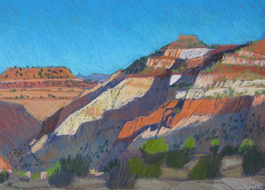Plein-air pastels of the Southwest landscapes, Scotty Mitchell